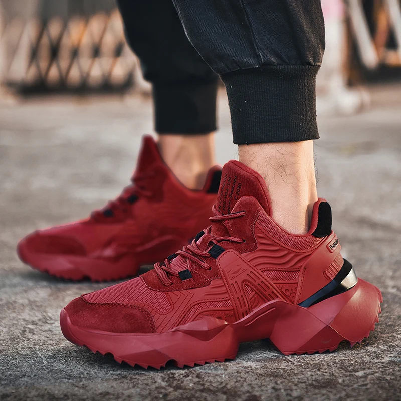 

Fashion Men Shoes Casual INS Dad Shoes Men All Match Sneakers For Men Chunky Quality Sneakers Comfortable Sport Shoes