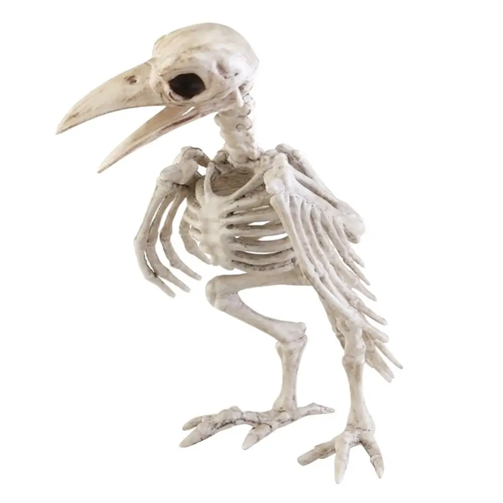 Ворона ворона скелет ужас Подвижные Пластиковые товары вечерние реквизит