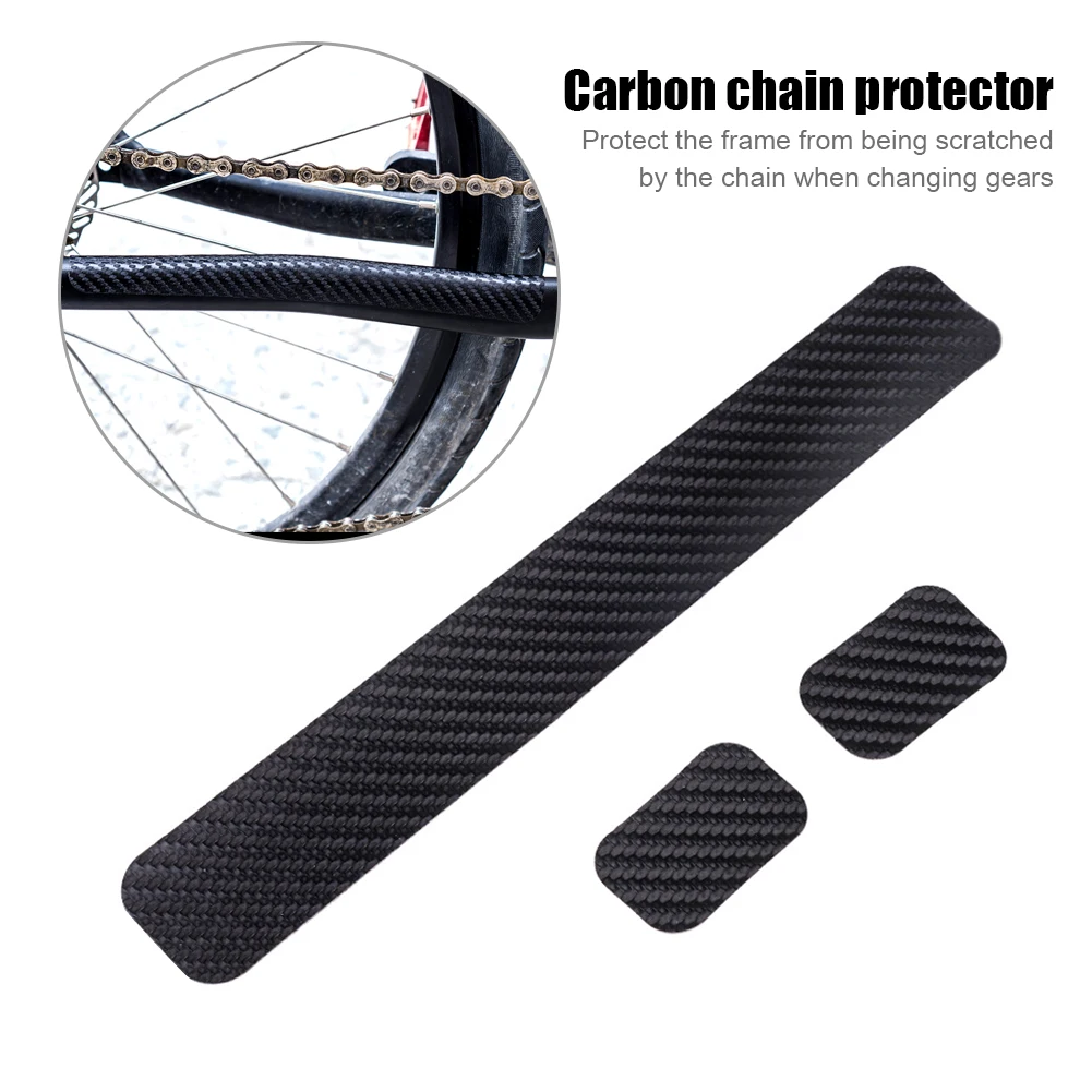 2 Sets Universal Carbon Bicycle Chain Guard Protector Sticker For Shimano Anti Scratch Bike Chain Frame Protective Covers Bicycle Stickers Aliexpress