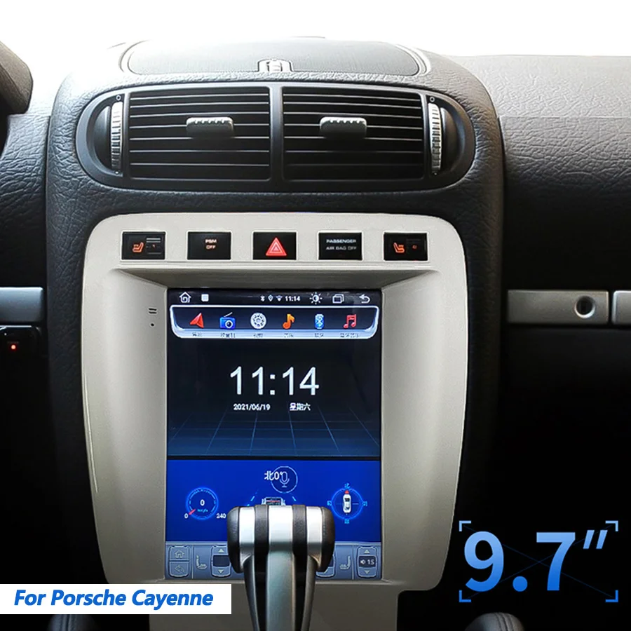 

For Porsche Cayenne 9PA E1 2002 - 2009 Android Stereo Car Multimedia Player Radio GPS Navigation Tesla Style Screen Headunit