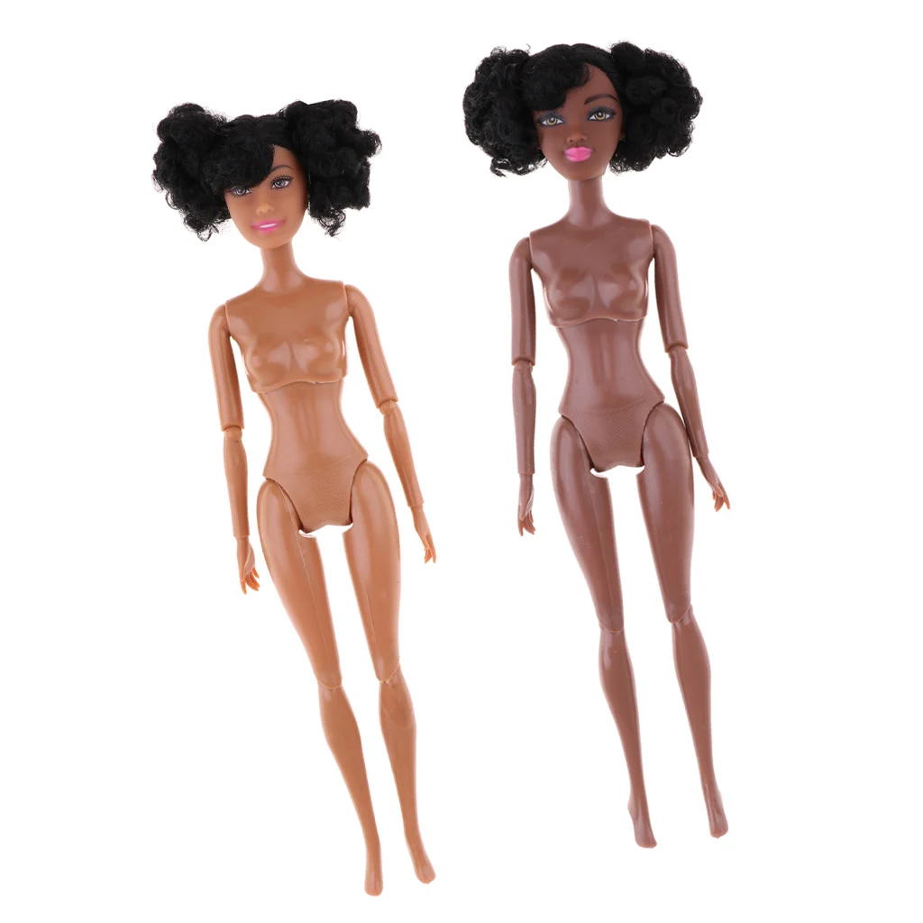 polyarticular turnable  african-american doll body for dolls 31cm