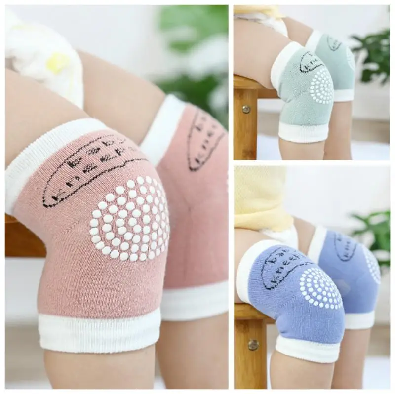 0-3 Years Old 1Pair Soft Anti-slip Safety Crawling Elbow Cushion Knee Pad Cotton Baby Infant Born Toddler Kids Knee Socks