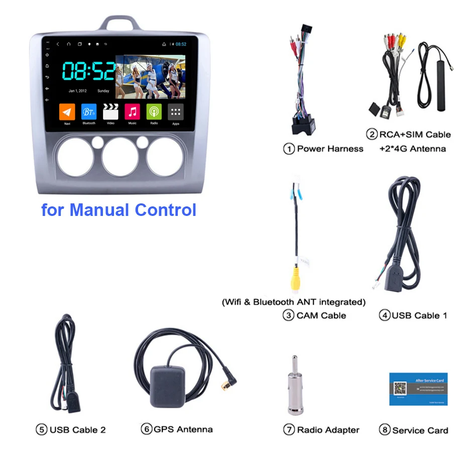 Android 8,1 автомобильный DVD 1din мультимедийная Navi система для Ford focus 2006- Автомобильный gps навигатор стерео Wifi головное устройство
