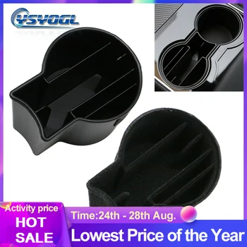 

2020 Car Center Control Cup Storage Slot For Tesla Model 3 Storage Center Control Cap Case Decorative Accessories