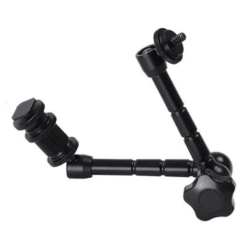 

2pcs 11 Inch Adjustable Friction Articulating Magic Arm and L Size Super Clamp for Mounting Monitor LED Light LCD Video Camera F