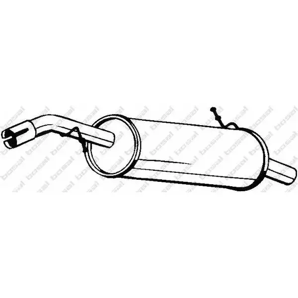 Глушитель CITROEN C3 1.4 16V Hdi 02-05 BOSAL 135-619