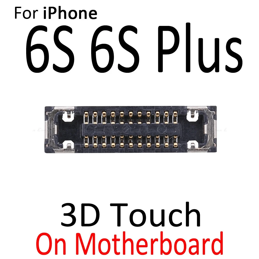 2 шт. Главная Кнопка отпечатков пальцев разъем для iPhone 6S 7 8 Plus X XS Max 3D Touch FPC разъем на гибкий кабель материнской платы - Цвет: On Board 6S 6S Plus