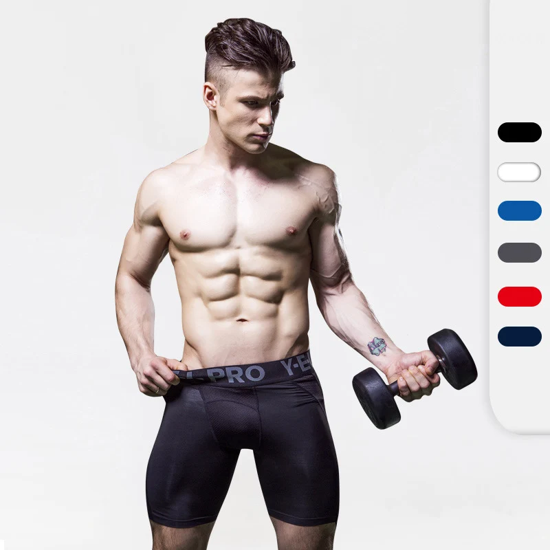 Training Compression Men Fitness Sport Shorts Cycling Running Tights Quick Dry Crossfit Breathable Elastic Trunks