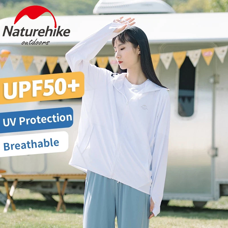 

Naturehike Knitted Long Seeved Sun Protection Clothes Outdoor Cover Face Cool Feeling Breathable Outdoor Hoodie NH21FS025