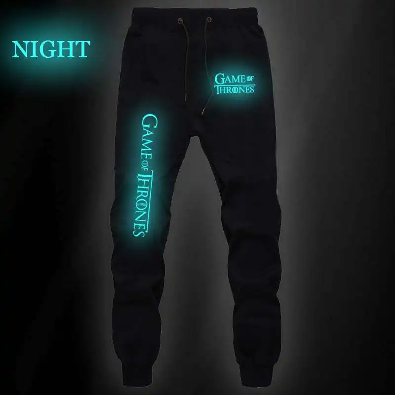 Game of Thrones New Luminous Style Mens Pants Joggers Sweatpants Men Fitness Gyms Pants Sportswear Trousers Bodybuilding
