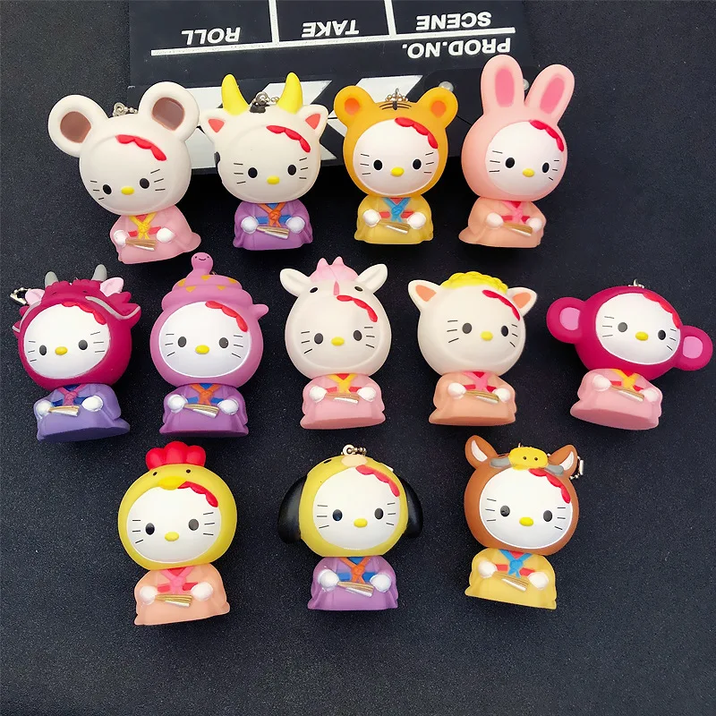 

Cute Hello Kitty Key Ring Keychain Women Anime Key Holder Kt Cat Kids Toys Key Chain Car Keyring Wrist Band Rope Key Chain Gifts