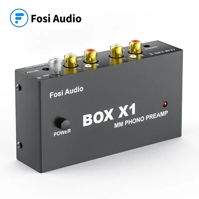 Fosi Audio Box X1 Phono Preamp for Turntable Phonograph Preamplifier Mini Stereo Audio HiFi With Headphone Amplifier 1