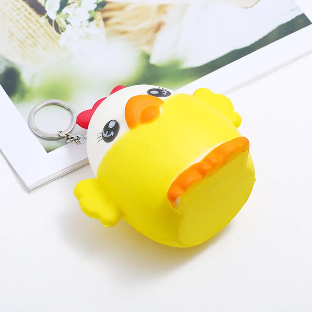 Mini Yellow Cute Chick Slow Rising Relieve Stress Toy Exquisite Fun Cute Backpack Key Decorations Squeeze Child Toys #B