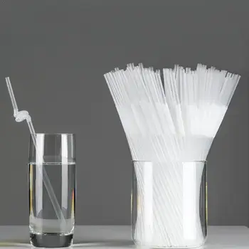 

1 package Transparent Clean Drinking Straws Wedding Flexible HD0119 Straws Extra Bendy Party Drinking Long S2H8
