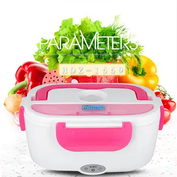 

1.05L 12V Portable Car Electric Heating Insulation Lunch Boxes Food Warmer Container