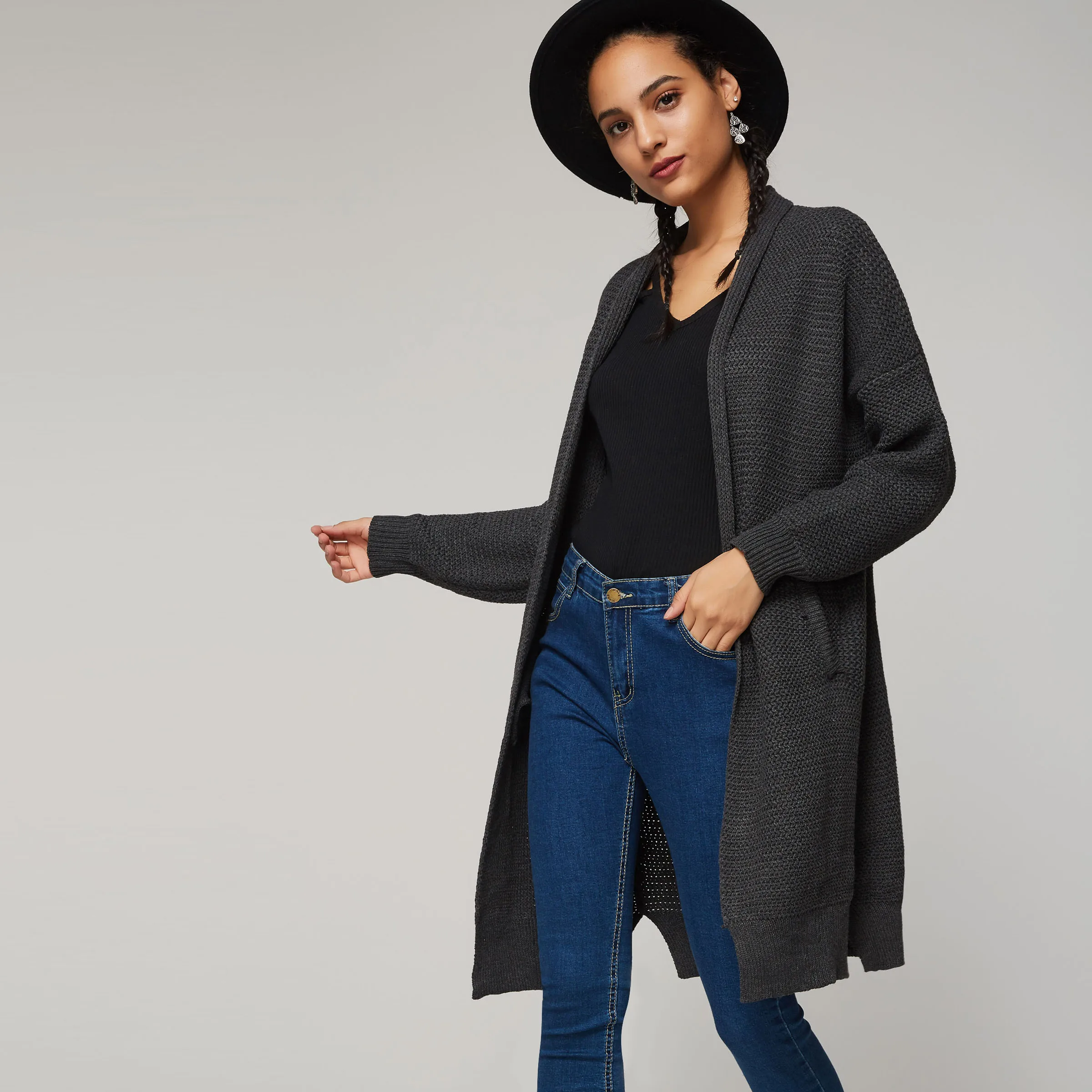 Women Sweaters Casual Elegant OL Plus Size Loose Cardigan Thick Lapel Solid Female Spring Warm Vintage Wool Tops Long Knitwear Women Sweaters Casual Elegant OL Plus Size Loose Cardigan Thick Lapel Solid Female Spring Warm Vintage Wool Tops Long Knitwear