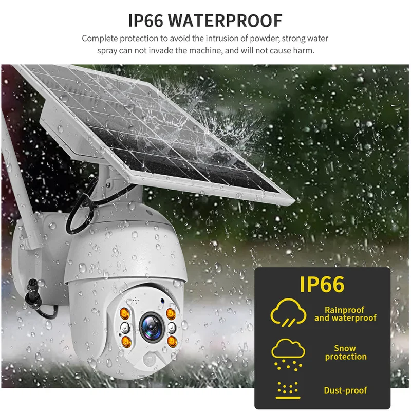 SHIWOJIA 4G sim карта солнечная батарея PTZ камера 1080P CCTV наружное наблюдение умный дом