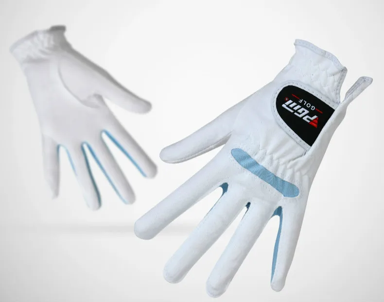 1 пара перчатки для гольфа PGM женские супер-волоконные перчатки женские левшей правой противоскользящие воздухопроницаемость
