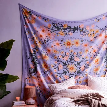 

Tandala Tapestry Home Wall Hanging Flowers Printing Tapestry Boho Style Tapestry Decoration For Living Room Bedroom T