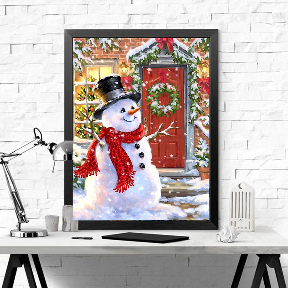 Evershine 5D DIY алмазная вышивка Снеговик полная площадь алмазная мозаика мультфильм картина стразы подарок ручной работы