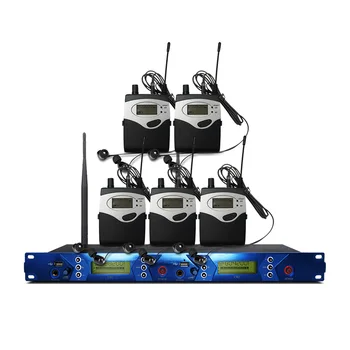 

Professional wireless in-ear monitoring system, professional stage performance monitoring system with 5 bodypack transmitters