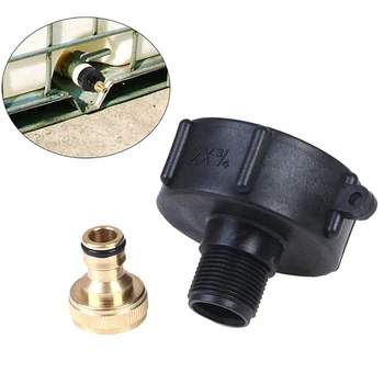 

IBC Adapter Connector 3/4 Inch S60x6 IG For IBC Hose Valve Adapter Water Tank Rain Barrel 1000L Water Connectors