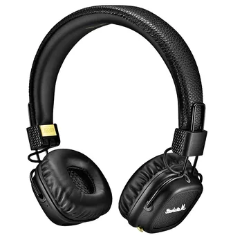 

Major II Headphone wired 3.5mm for marshall headphones major ii headsets gamer earphones black and brown good quality אוזניות