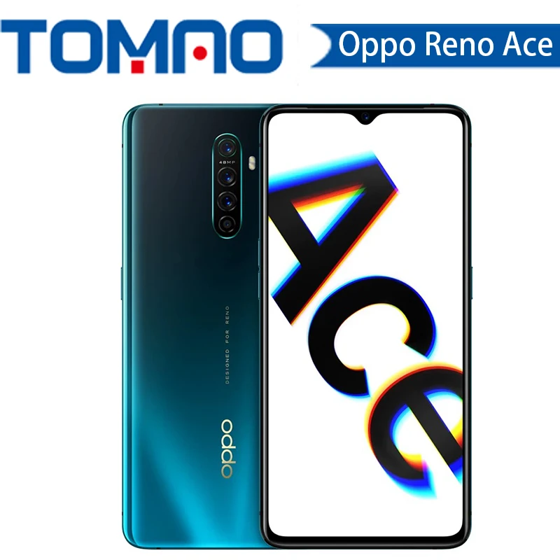 Oppo Reno Ace 4G LTE мобильный телефон Snapdragon 855 Plus 6," AMOLED 12G ram 256G rom 65W Super VOOC Android смартфон