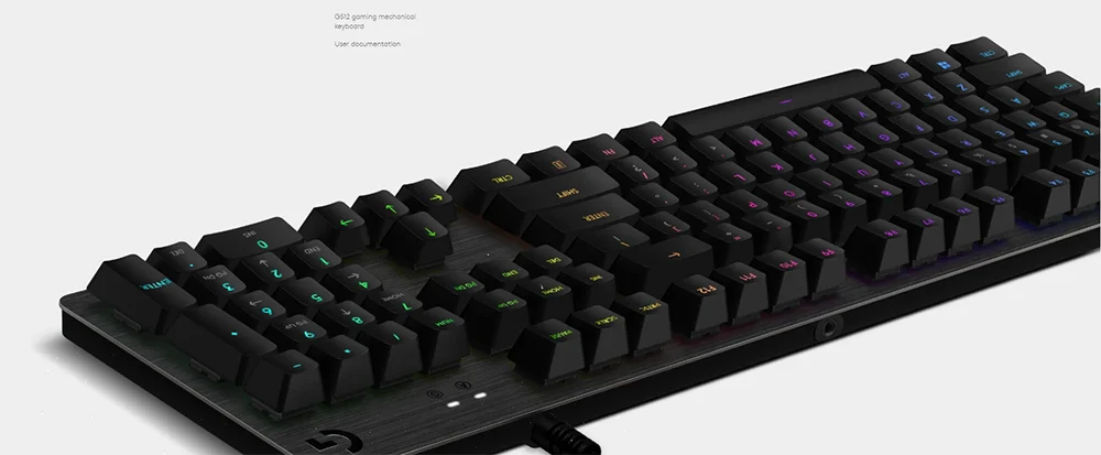 original Logitech G512 CARBON LIGHTSYNC RGB Wired Mechanical Gaming  Keyboard with GX Brown switches for eSports gamers keyboard - AliExpress