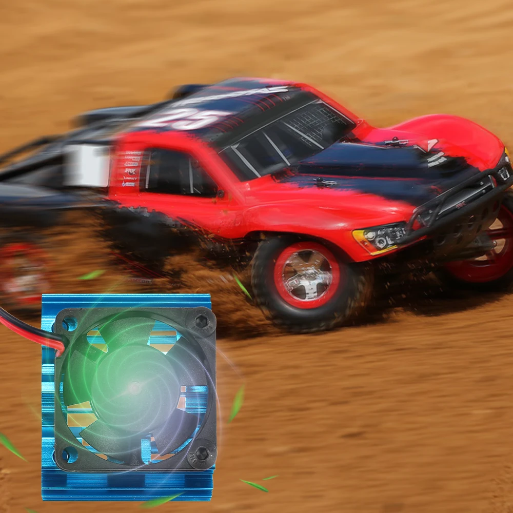 Синий RC части электрический бесщеточный автомобильный двигатель Тепловая раковина охлаждения RC автомобильный вентилятор Радиатор двигателя безопасный хороший отвод тепла