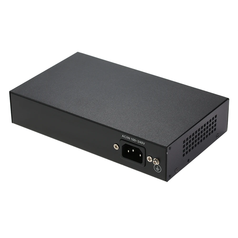 1+ 4 Порты 10/100 Мбит/с PoE выключатель инъектор Мощность over Ethernet IEEE 802.3af для камер VoIP встроенный Питание для настольного компьютера