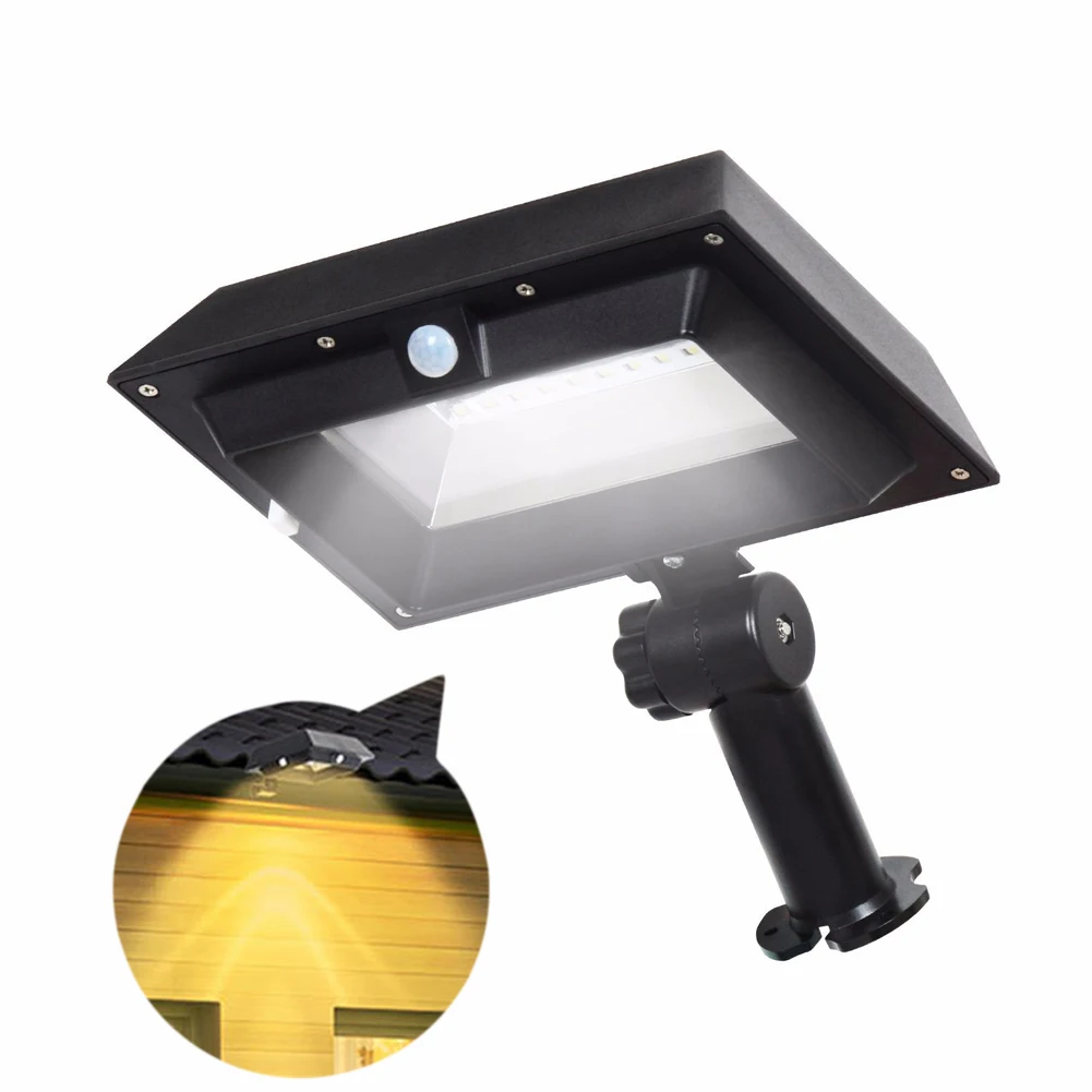 30 LED Solar Wall Lamp ABS Garden Decoration Wireless Night Light Security Emergency Body Induction Outdoor Waterproof Pathway