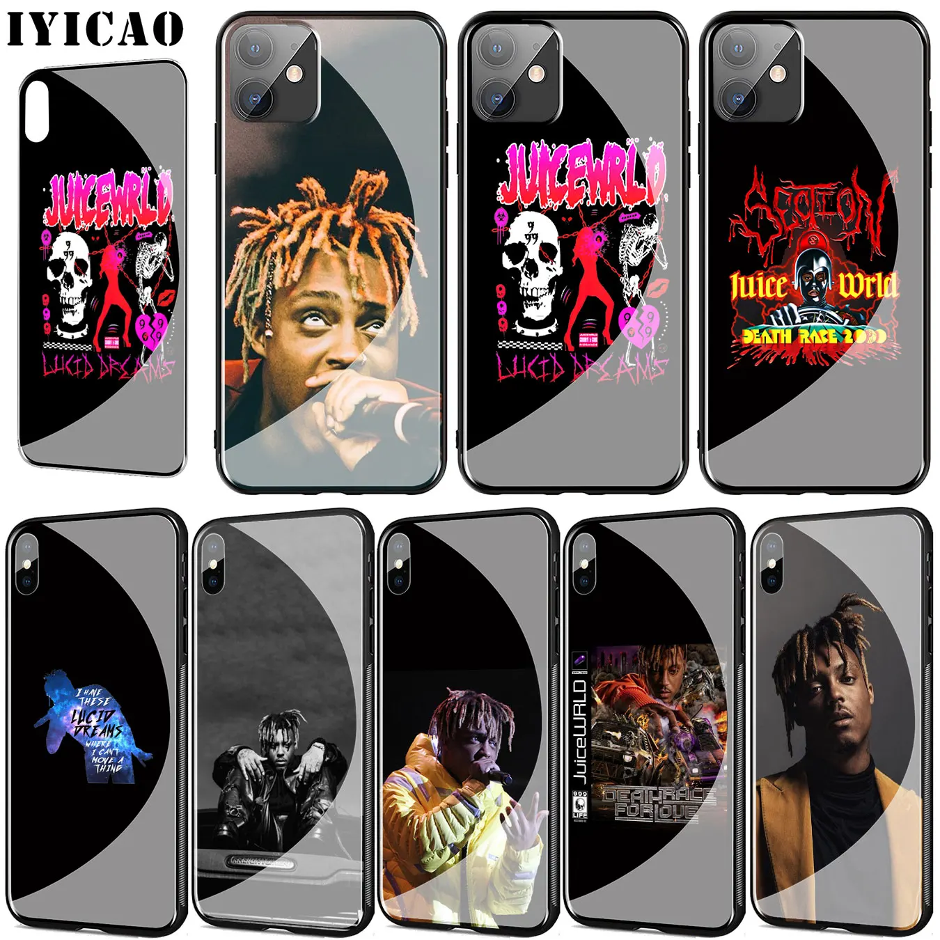 Juice WRLD Death Racing For Love чехол из закаленного стекла для телефона iPhone 11 Pro XR X XS Max 6 6S 7 8 Plus