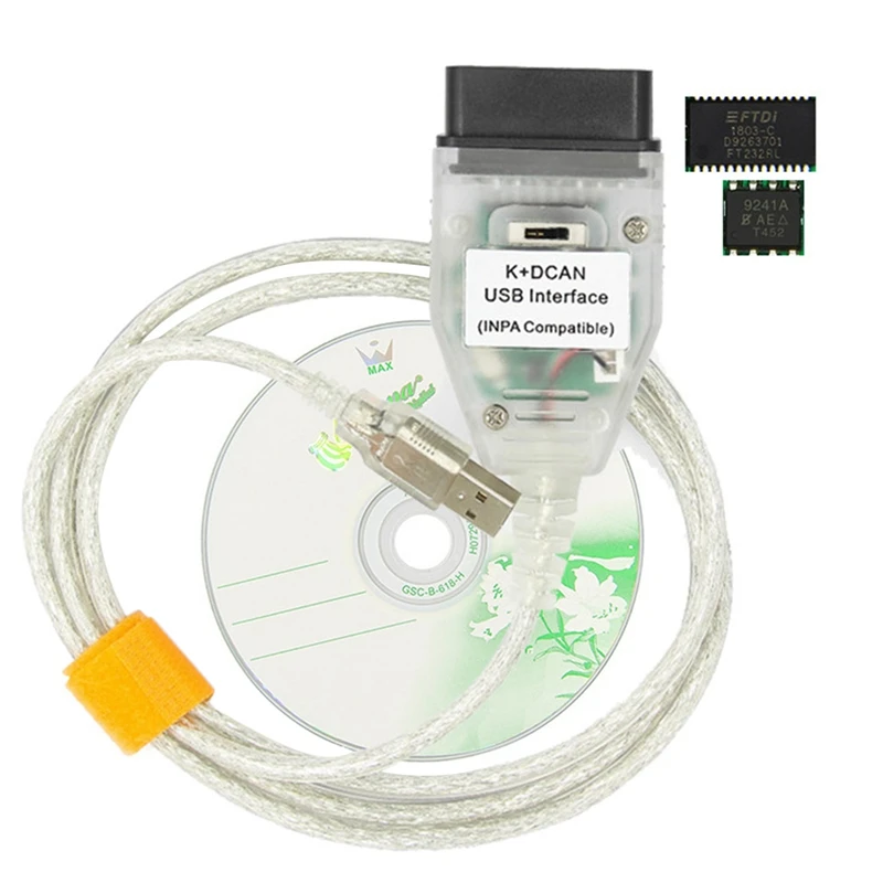 Inpa K + Can Ftdi Ft232Rl чип с переключателем для Bmw сканер Dcan Usb-кабель Obd2 диагностический