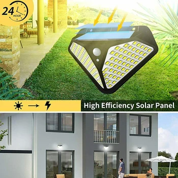 

Outdoor Solar Lights 102LED / 50COB Exterior PIR Motion Sensor Wall Light Durable And Practical To Use