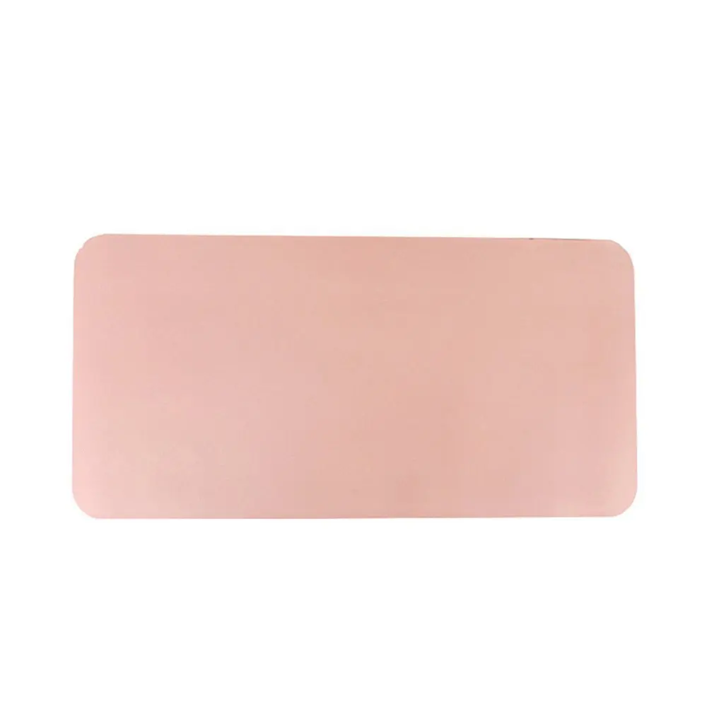 pink Коврик для мыши офисный обычный нескользящий коврик для мыши Коврик для компьютерной мыши Настольный коврик настольная книга Pu кожаный коврик для стола маленький - Цвет: pink
