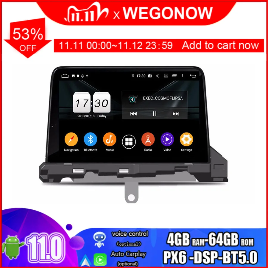 Android 10 0 4 Гб Оперативная память 64GB/8 GB/Core dvd-плеер для автомобиля стерео GPS карта RDS