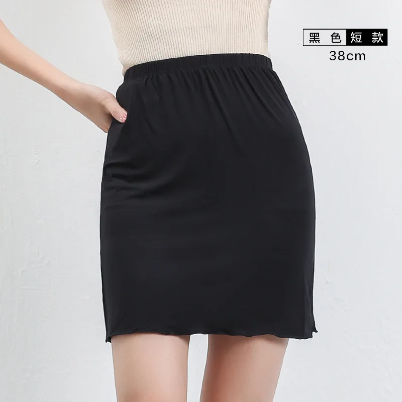 slips woman casual homme modal slip dress lady underdress vestidos womenjupon femme halka petticoat underskirt - Цвет: 2 38 cm