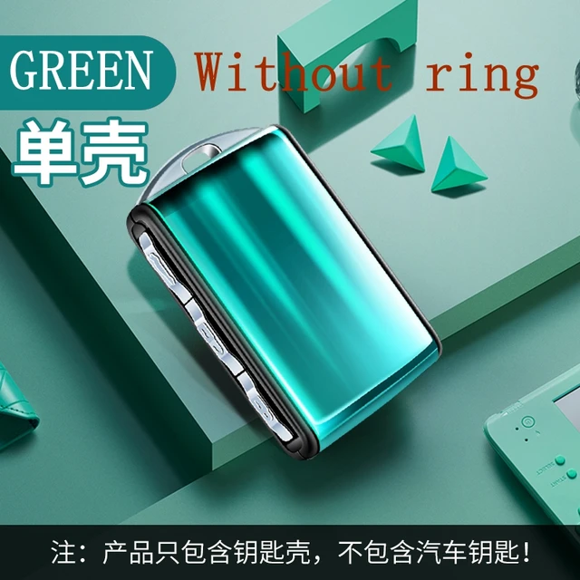 Environmental Protection Resin Key Case Shell Cover For Volvo S90 XC90 XC40 XC60 T5 T6 T8 V90 Polestar 2 Car Auto Accessories GREN WITHOUT RING