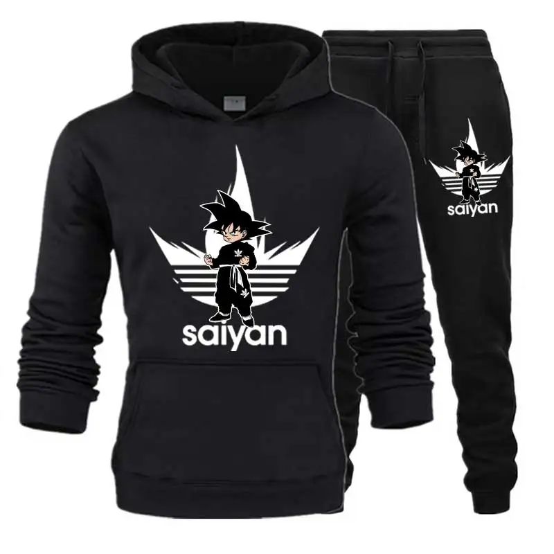 SAIYAN Men's Sets drop shipping hoodies+Pants Harajuku wholesale Sport Suits Casual Sweatshirts Tracksuit Sportswear plus 5XL SAIYAN Men's Sets drop shipping hoodies+Pants Harajuku wholesale Sport Suits Casual Sweatshirts Tracksuit Sportswear plus 5XL