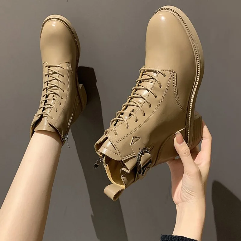 Women's Autumn Boots, Women's Short Boots, Fashionable and Comfortable Women's Boots, Increased Pure Color Boots women boots