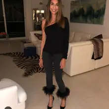 Весенние модные женские джинсы из страусиной шерсти, женские роскошные высококачественные джинсовые штаны, ddxgz2 12,6