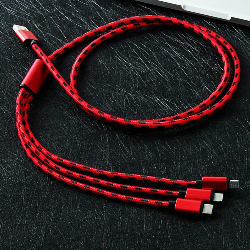 3 в 1 USB кабель для быстрой зарядки для Apple type C Android для Xiaomi Mi note10 huawei зарядный кабельный провод для samsung Galaxy S9 Plus