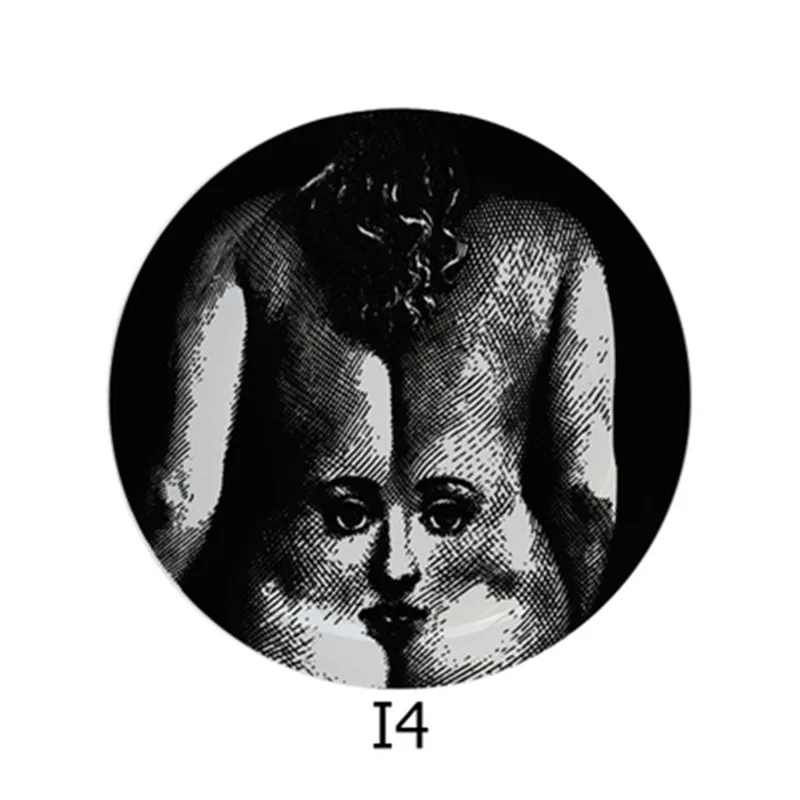 7 дюймов Foransetti Louisa человеческое лицо керамические декоративные тарелки настенные аксессуары Декор для гостиной X3485