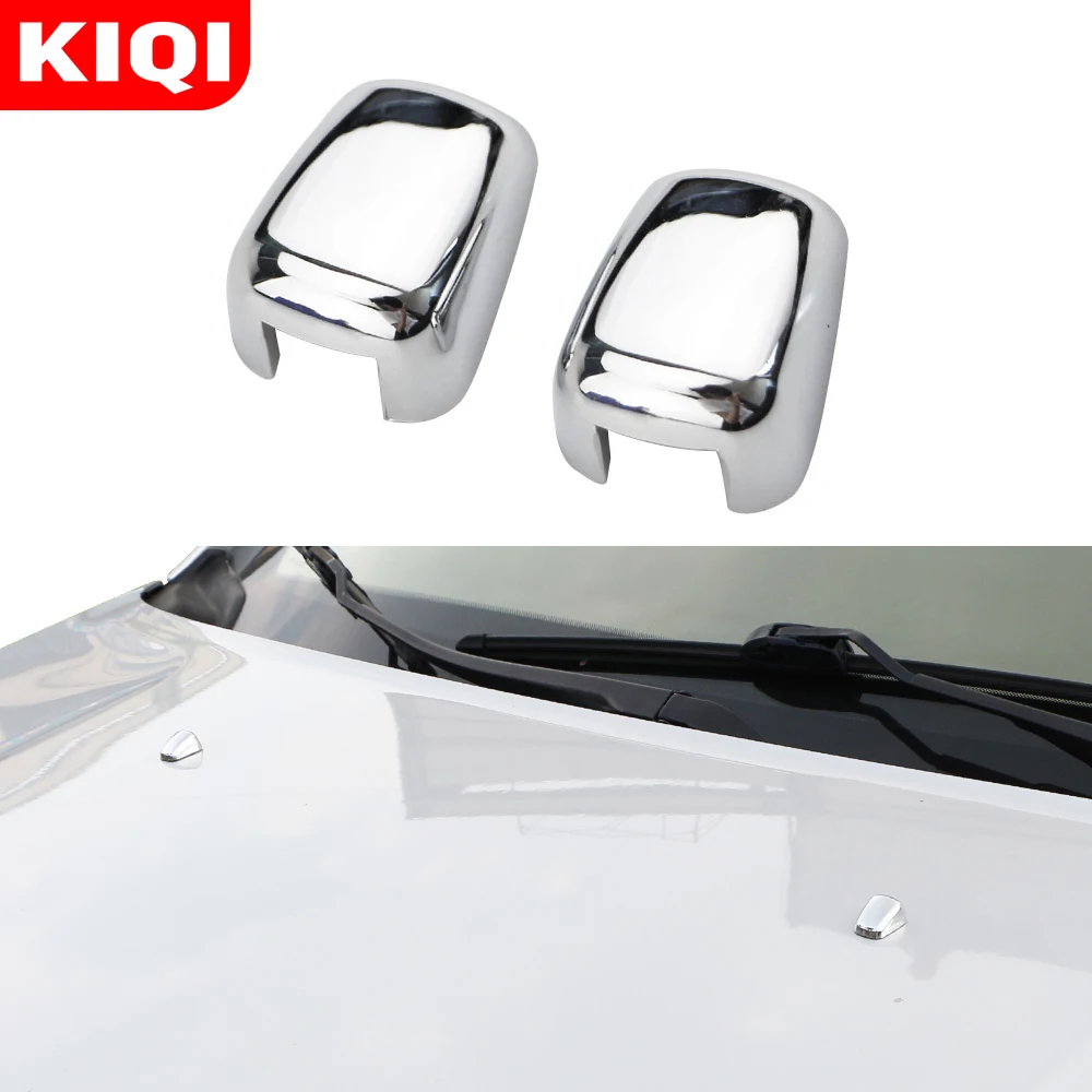 

Car Front Windshield Washer Wiper Spray Nozzle Spout Cover Trim Fit for Jeep Patriot Grand Cherokee Compass Renegade Car Styling