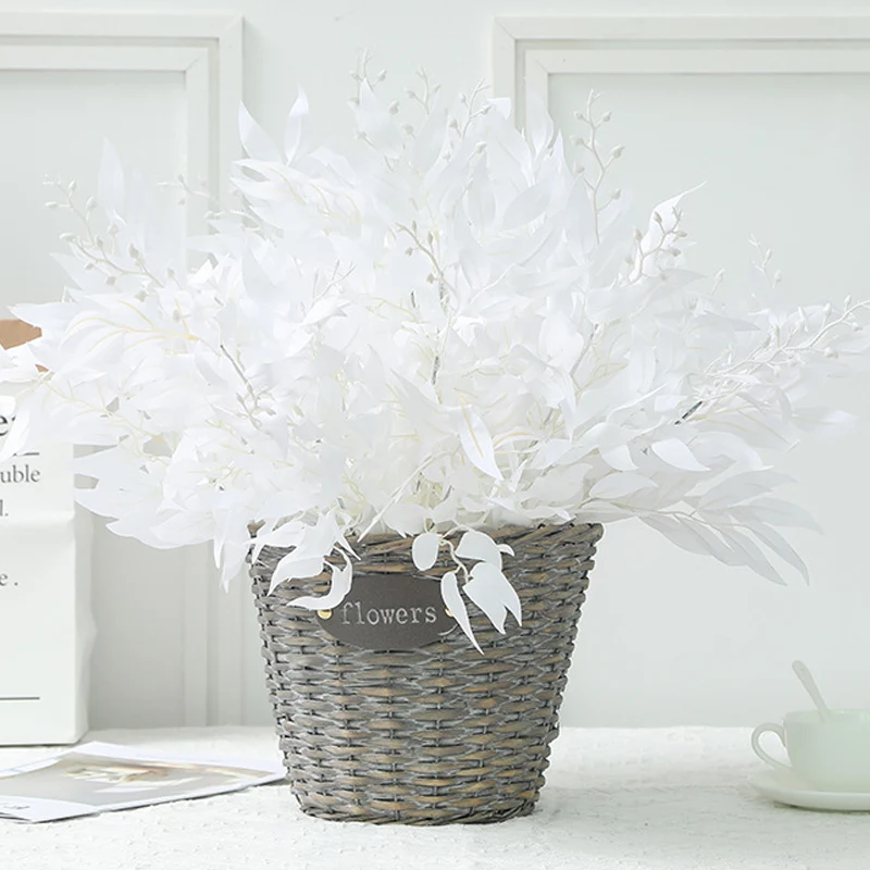 

Simulation Osier 5 Branch Wedding Creative Artifical Willow Twig Aritifcal Wicker Restaurant Photo Props Faux Garden Decoration