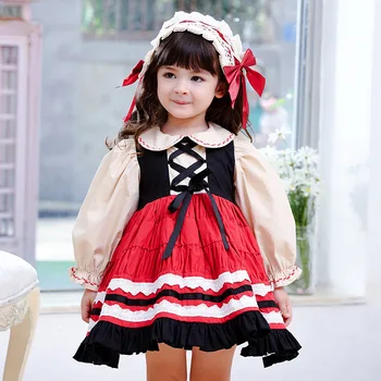 

Original Lolita Boutique Baby Girl Dress 2020 Autumn Children Kids Clothes Spanish Long Sleeve Princess Dresses Chrismas Party