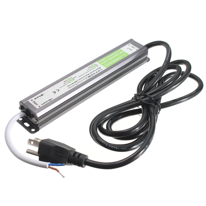 

30W AC To DC 12V Adapter 2.5A LED Light Power Supply LED Driver Lighting Transformer US Plug Waterproof IP65