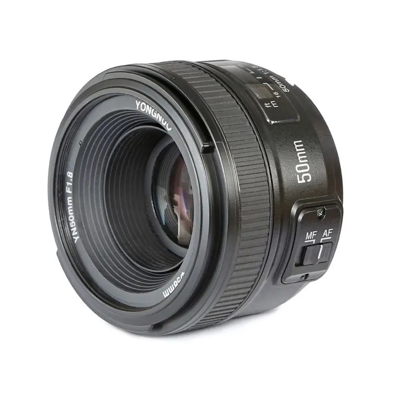 Объектив YONGNUO YN50mm F1.8 с большой апертурой и автофокусом для Nikon D3000 D3100 D3200 D3300 D5000 D5100 D5200 D5300 DSLR