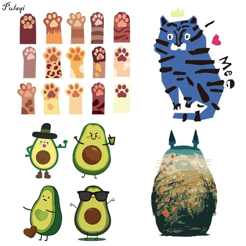 Нашивки в форме животных Cat koala виниловые наклейки сделай сам для утюга нашивки